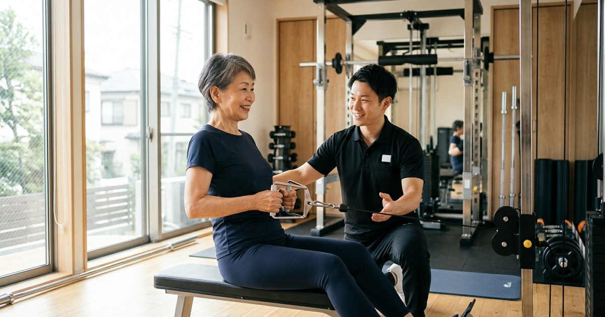 50代・60代から始めるシニア向けパーソナルジム！体力作りと怪我をしない運動指導